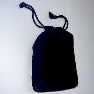 Suede Cinch Pouch Bag 9.5 x 6.5”